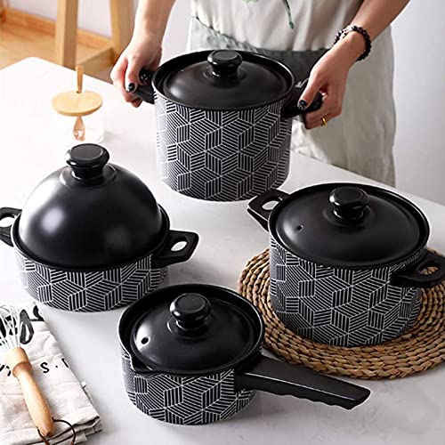 Moroccan Slow Tagine, Ceramic Casserole Saucepan Steaming Pot With Lid, For Electric Steamer Oven Dishwasher Disinfection Cabinet And Ect,4.5L #TOP3