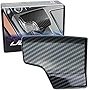 iJDMTOY Glossy Black Carbon Fiber Pattern Shift Knob Cover Shell Compatible with 2019-up Audi A6 A7 RS7, etc