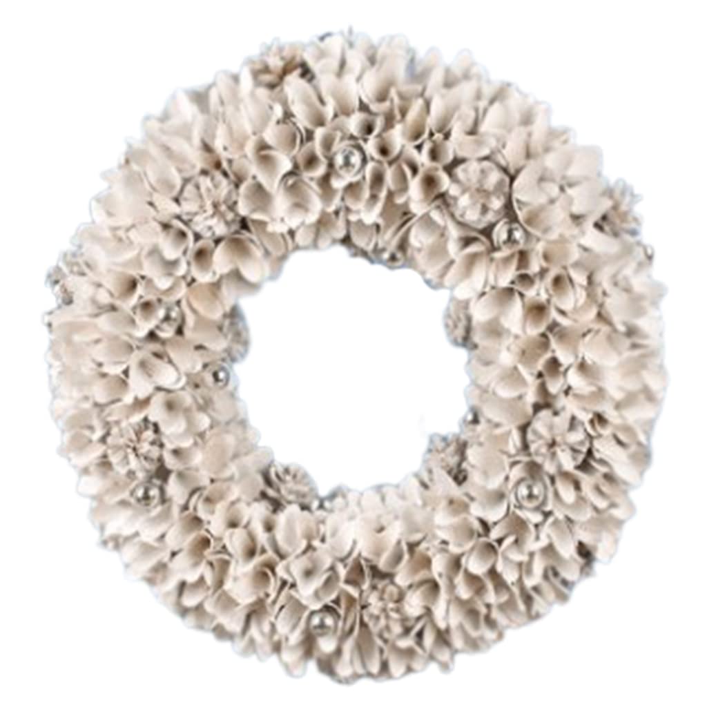 Couronne décorative fabriquée à la main avec pommes de pin premium - 8