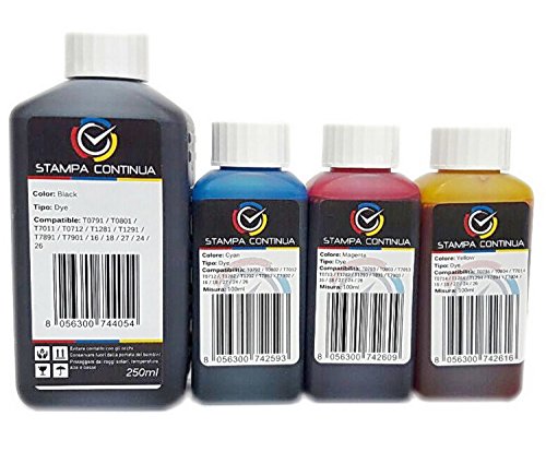 Kit Recarga de Tinta para Epson Cartucho 2711/2714 Non OEM 550ml