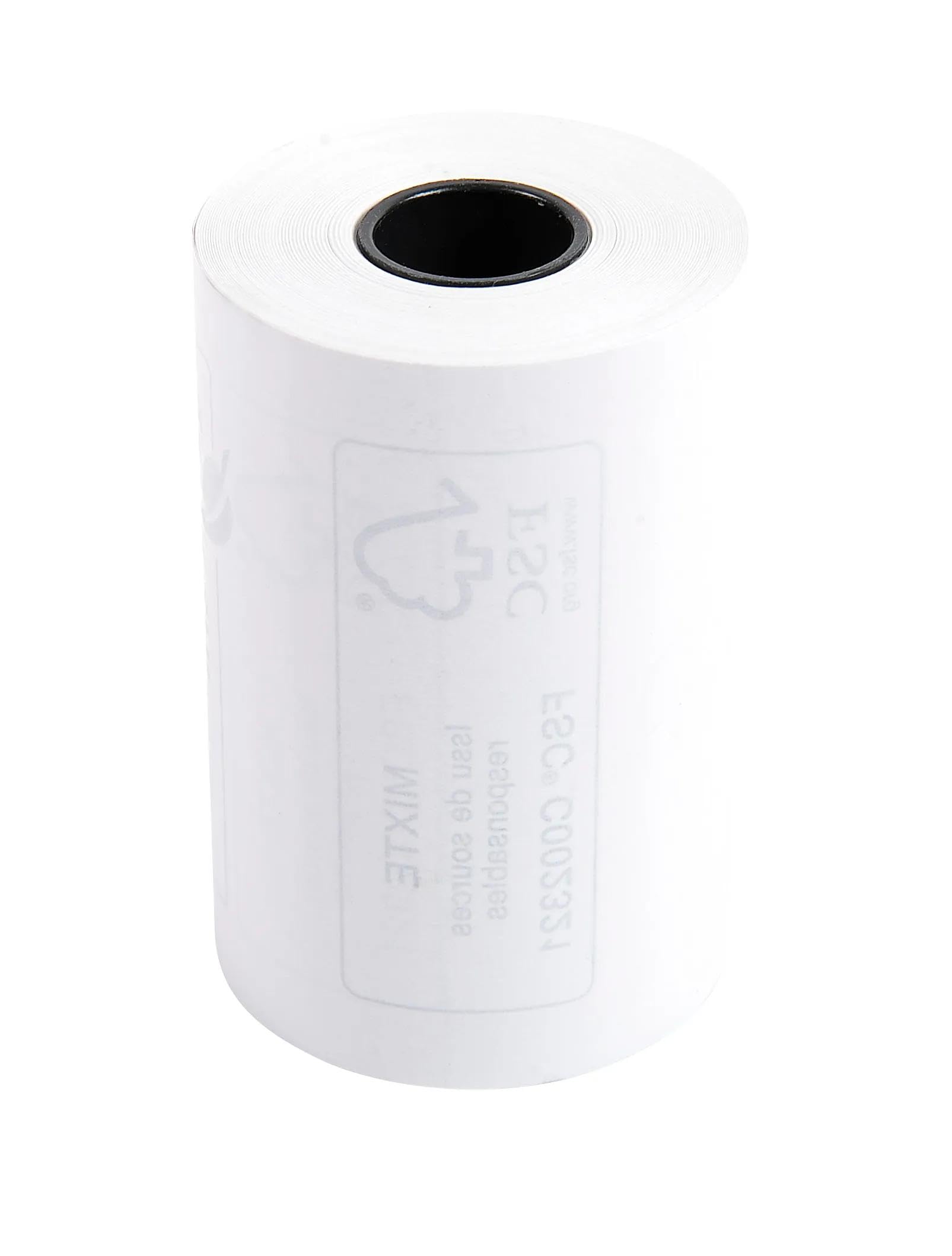 Exacompta - Réf. 40751E - Carton de 120 bobines pour tickets de carte bancaire - largeur 57mm x diamètre 40mm - mandrin 12mm - 1 pli thermique 55g/m² sans BpA - Métrage (+ ou - 2m) : 18 m - Blanc