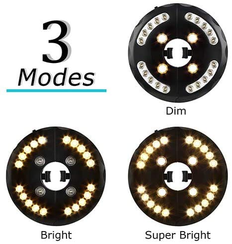 Patio Umbrella Light Warm White 3 Lighting Modes Cordless 24 Led Lights 4 Aa Battery Operated Umbrella Pole Light For Patio Umbrellas Camping Tents Or Outdoor Use Amazon Com
