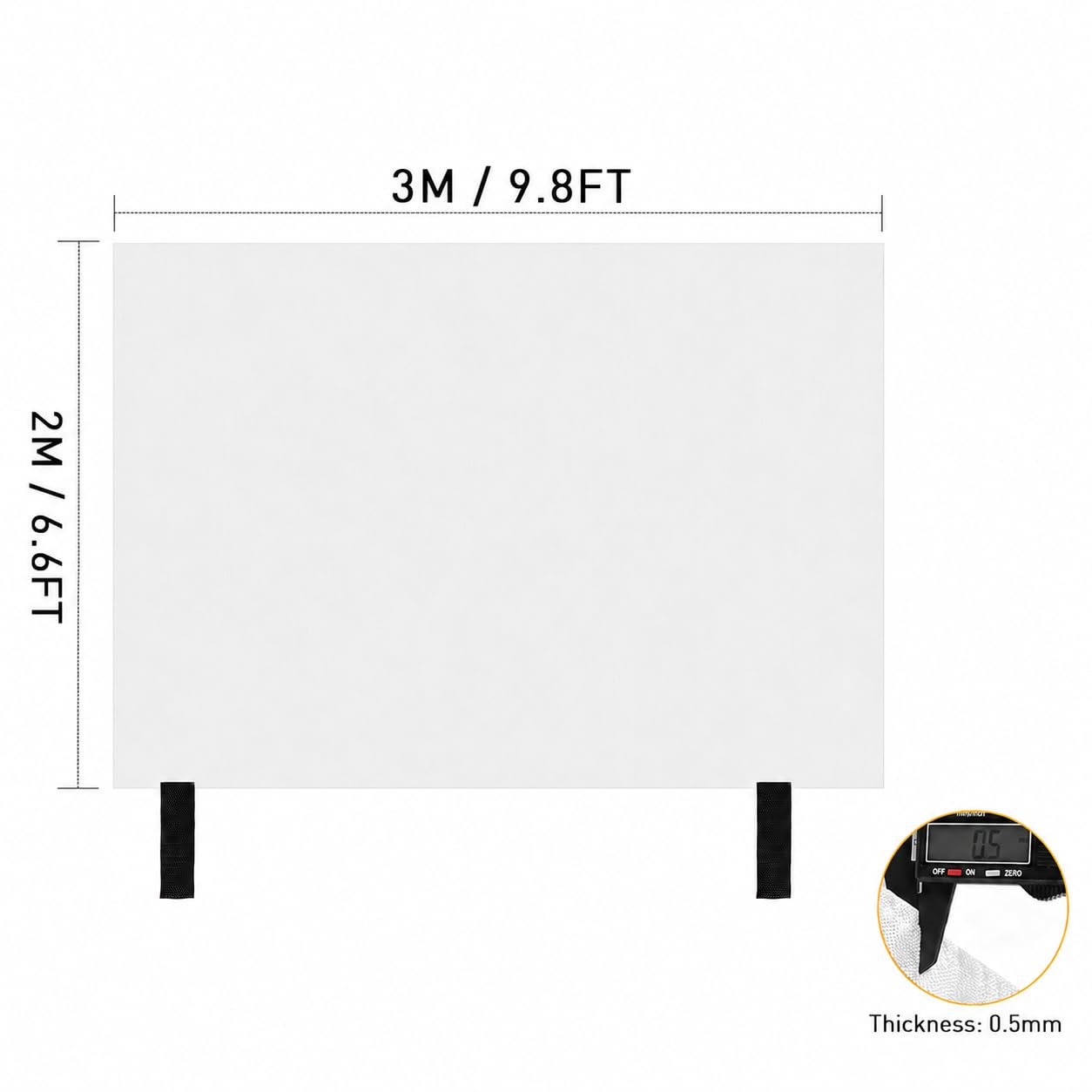 PAWBOSE Couverture d'extinction d'urgence extra large - 2 x 3 m - Couverture ignifuge en fibre de verre très résistante pour cuisine, atelier et camping