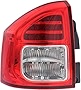 Evan-Fischer Tail Light Assembly Compatible with 2011-2013 Jeep Compass LED Driver Side