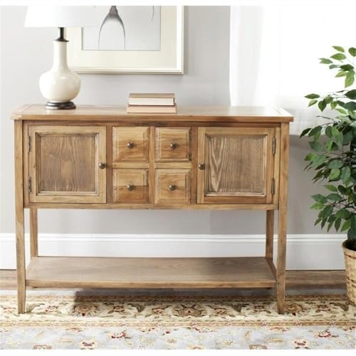 Safavieh-American-Homes-Collection-Charlotte-Medium-Oak-Sideboard Safavieh American Homes Collection Charlotte Medium Oak Sideboard