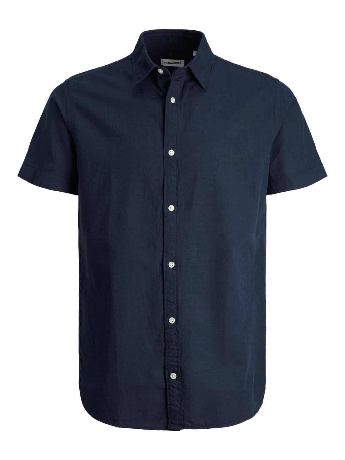 JACK & JONES Jjelinen Shirt Ss Sn, Blazer Navy, M