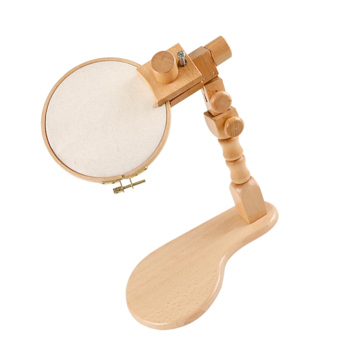 TOKIDNY Soporte de Bordado Ajustable de Madera para Mesa, Fácil de Montar, Multiusos para Manualidades y Punto de Cruz en Casa, Kit Completo para Amantes del Bordado