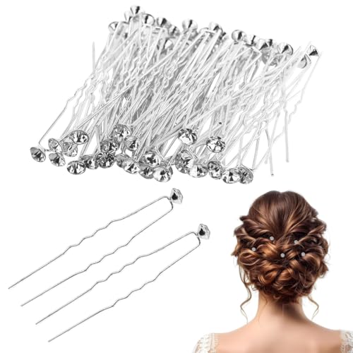 20 Pezzi Forcine Capelli, Accessori Punti Luce di strass per donna, mollette Matrimonio Nuziale Copricapo Fermagli di Cristalli