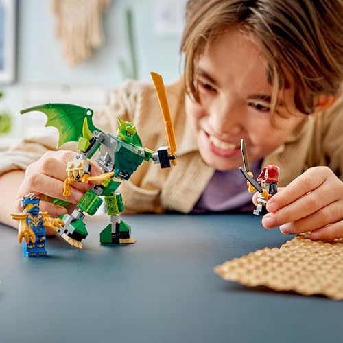 NINJAGO Battle Pack Mech Drago di Lloyd - Giocattolo Ninja con Action Figure - Lego - Immagine 7