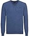 Produktbild GANT Herren MD. Extrafine Lambswool V-Neck Pullover, Blau (Stone Blue Melange 489), Large (Herstellergröße: L)