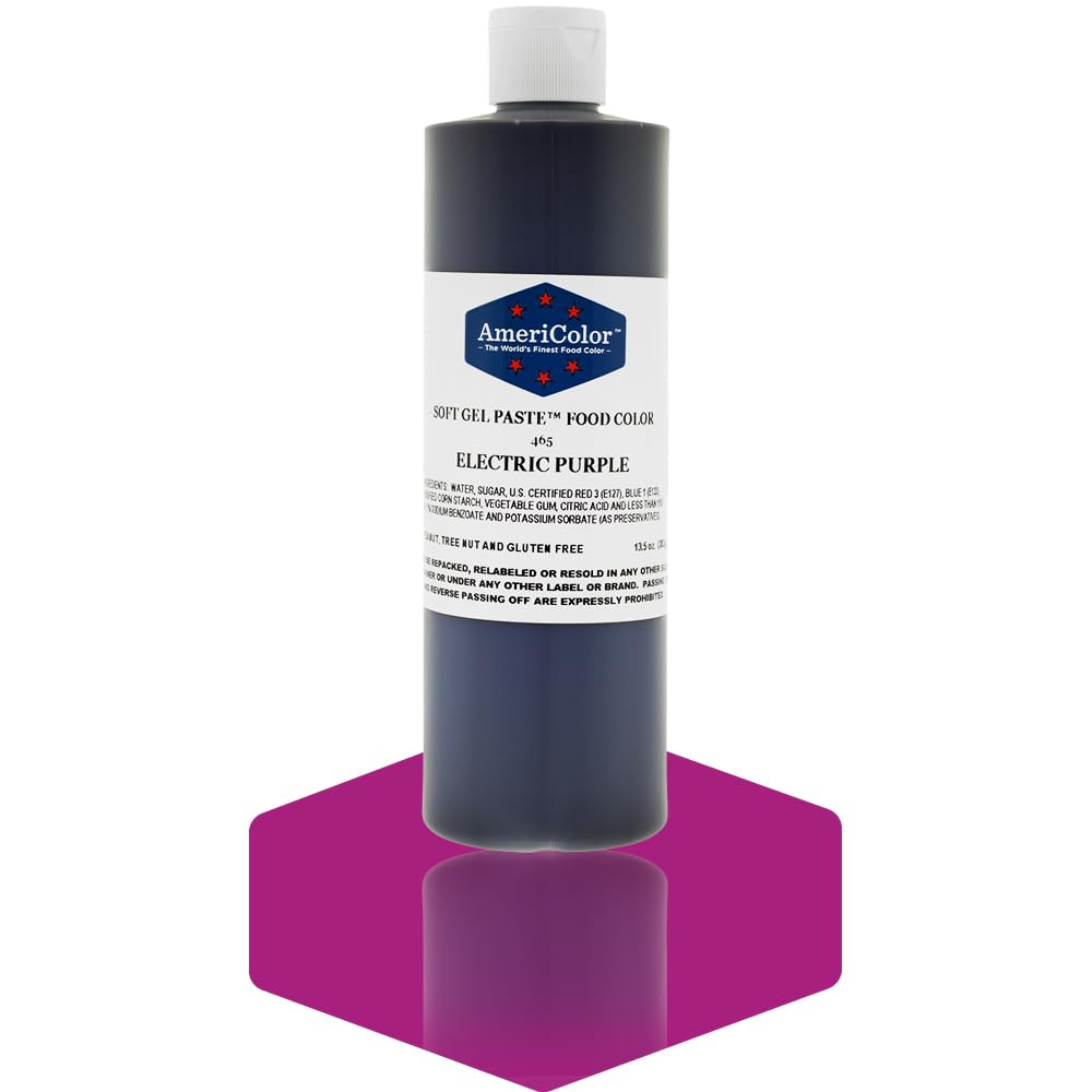 ELECTRIC PURPLE 13.5 Ounce Soft Gel Paste Food Color