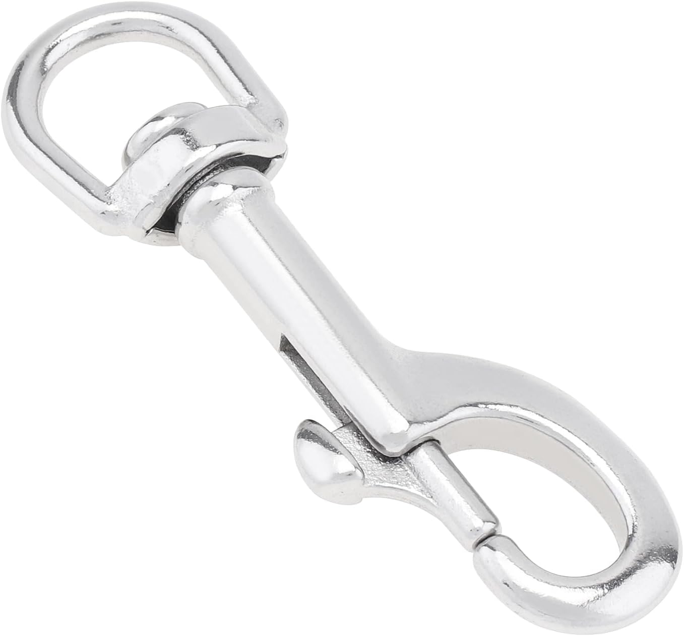 SecurityIng Heavy Duty Stainless Steel 316 Marine Grade Scuba Diving Clip for Snap Bolt Trigger Chain Clip/Single Ended Trigger Clasp Pet Buckle, 77mm Swivel Eye Bolt Snap Hooks - Image 7