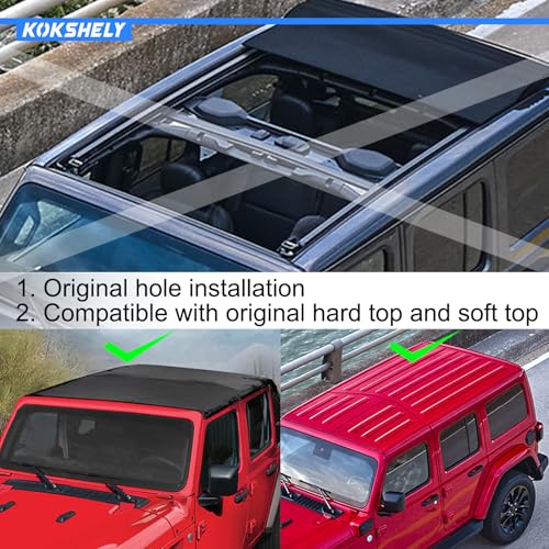 Image of Overhead Molle Panel Storage Compatible with 2018-2025 Wrangler Jl Jlu & 2020-2025 Gladiator Jt | Jeep Gladiator Jeep Jl Overhead Molle Panel | Top Cargo Management Rack | No Drilling