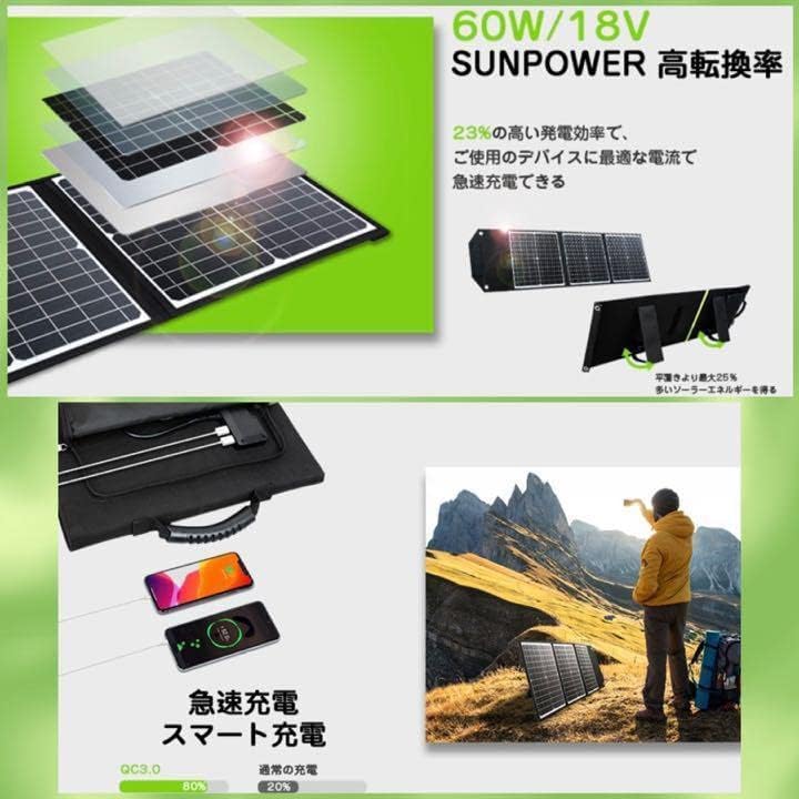 スリムコンパクトながら100Wもの高出力使い勝手 ソーラーパネル 住宅