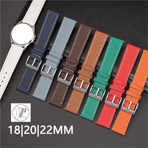 Bracelet de montre en cuir 18mm 20mm 22mm interchangeable facilement - 3