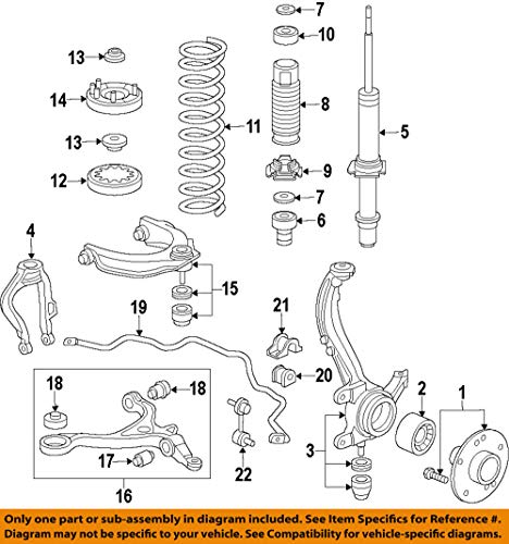 Silent block avant inférieur Honda 51393-SDA-A02 bague authentique de suspension pour Accord