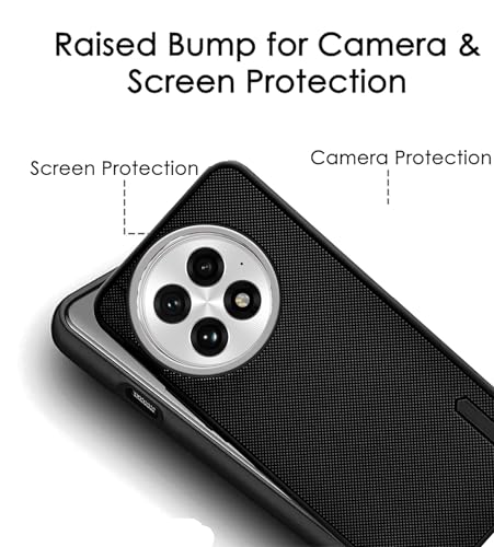 Image of Back Cover Case for OnePlus 13 5G | Slim & Lightweight | Ultra-Premium Design | Camera Protection Bump | Fabric Texture Case Cover for OnePlus 13 5G (PC & TPU, Black)