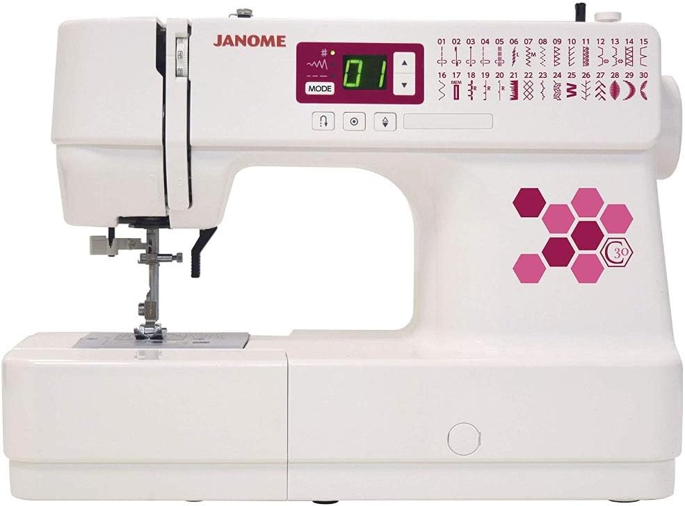 Janome C30 Sewing Machine, White