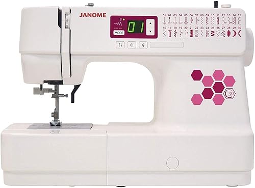 Janome Máquina de coser, color blanco