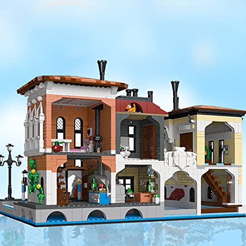 YaYashow Straßenansicht von Venedig Haus Bausteine Bausatz, Modular Buildings, Konstruktionsspielzeug Kompatibel mit… – Bild 3