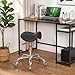 E-Motie Saddle Stool, Ergonomic Saddle Chair with Wheels 450 LBS, Adjustable Height Swivel Salon Stool, Rolling Stool for Home Office Tattoo Massage Clinic Lab Beauty (Black)