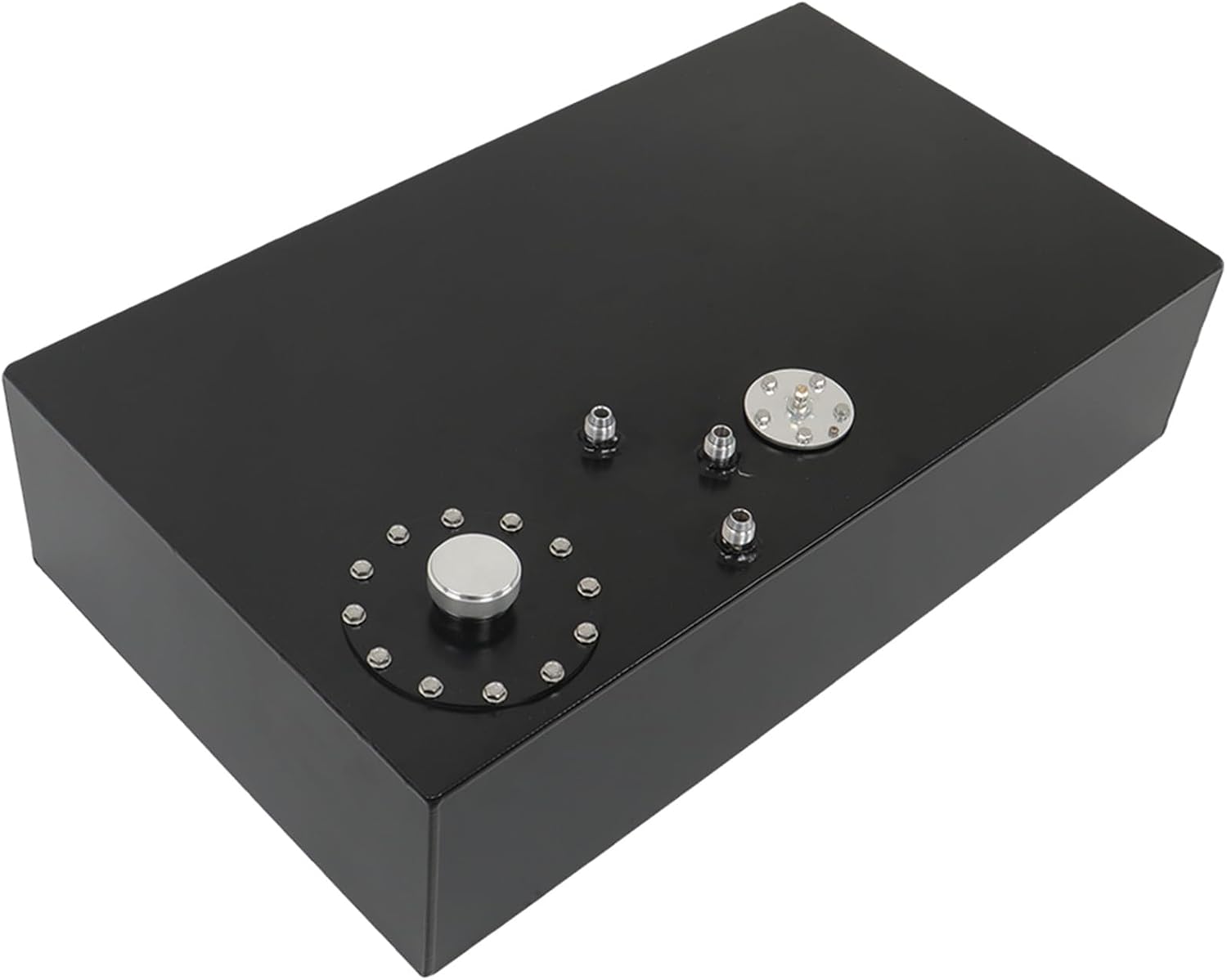 labwork 17 Gallon/64L Street Rod Aluminum Race Fuel Cell Gas Tank w/Cap Level Sender Black