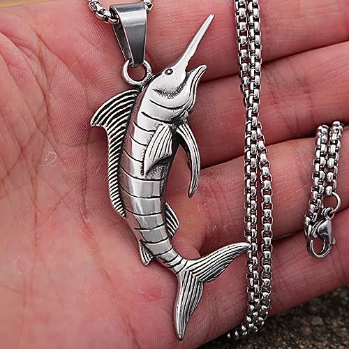 Collier espadon pour hommes fini les bijoux fragiles pendentif rock - 4
