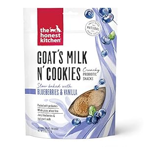 The Honest Kitchen Goat’s Milk N’ Cookies: Slow Baked with Blueberries & Vanilla, 8 oz Bag