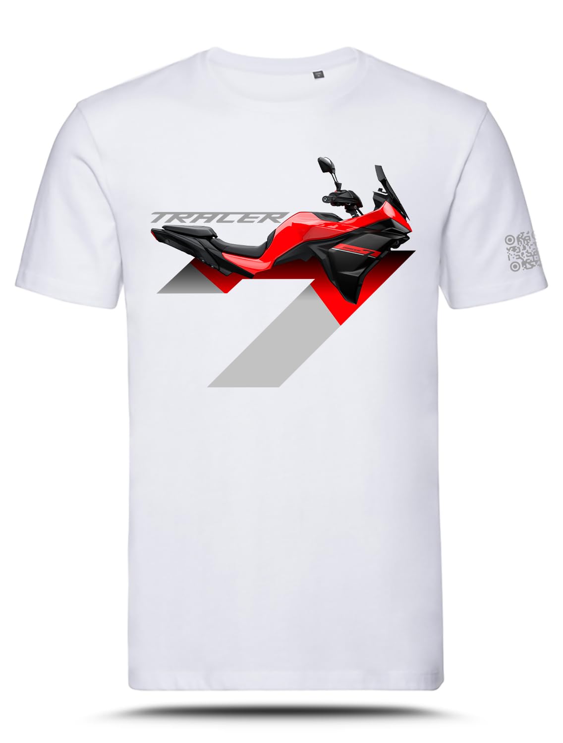 T-Shirt con Grafica AZ Graphishop Compatibile con Yamaha Tracer 7 Redline 2026 TS-FM-232