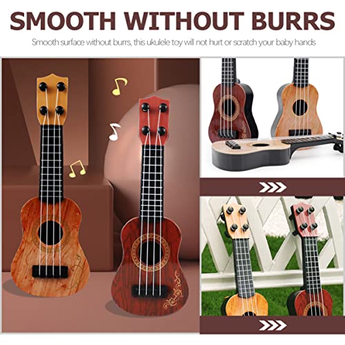 jojofuny 3 pièces Mini ukulélé jouet musical instrument modèle ukulélé ukulélé instruments jouets enfants ukulélé… - Les Beatles, Paul McCartney, John Lennon, RIngo Starr, George Harrison jojofuny 3 pièces Mini ukulélé jouet musical instrument modèle ukulélé ukulélé instruments jouets enfants ukulélé… – Image 3