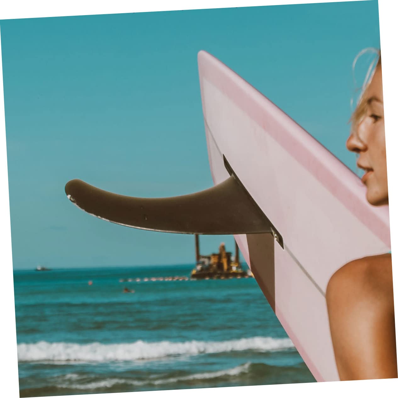 TOYANDONA Aletas de Repuesto para Tabla de Paddle Surf 2 Piezas Goma