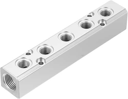 PATIKIL Air Manifold, 5 Way 7 Port 1/4" Output Port