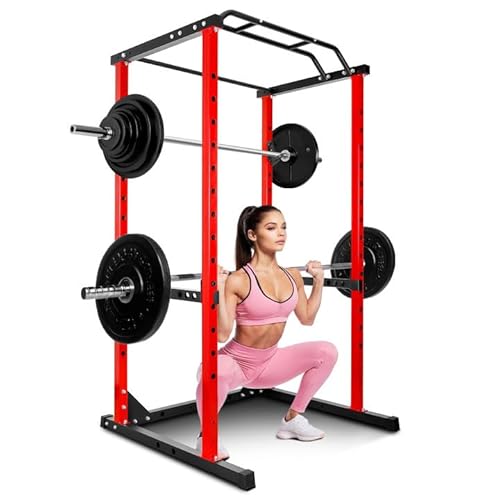 POWKOL Power Cage Squat Rack with Safety Arms