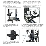 Zestaw Ender 3 z Podwójną Osią Z, Zestaw do Modernizacji Drukarki 3D Z z Silnikiem Krokowym ze śrubą Pociągową, Zestaw Modułu ze śrubą Pociągową do Drukarek 3D CREALITY Ender 3/Ender 3 Pro/Ender 3 V2
