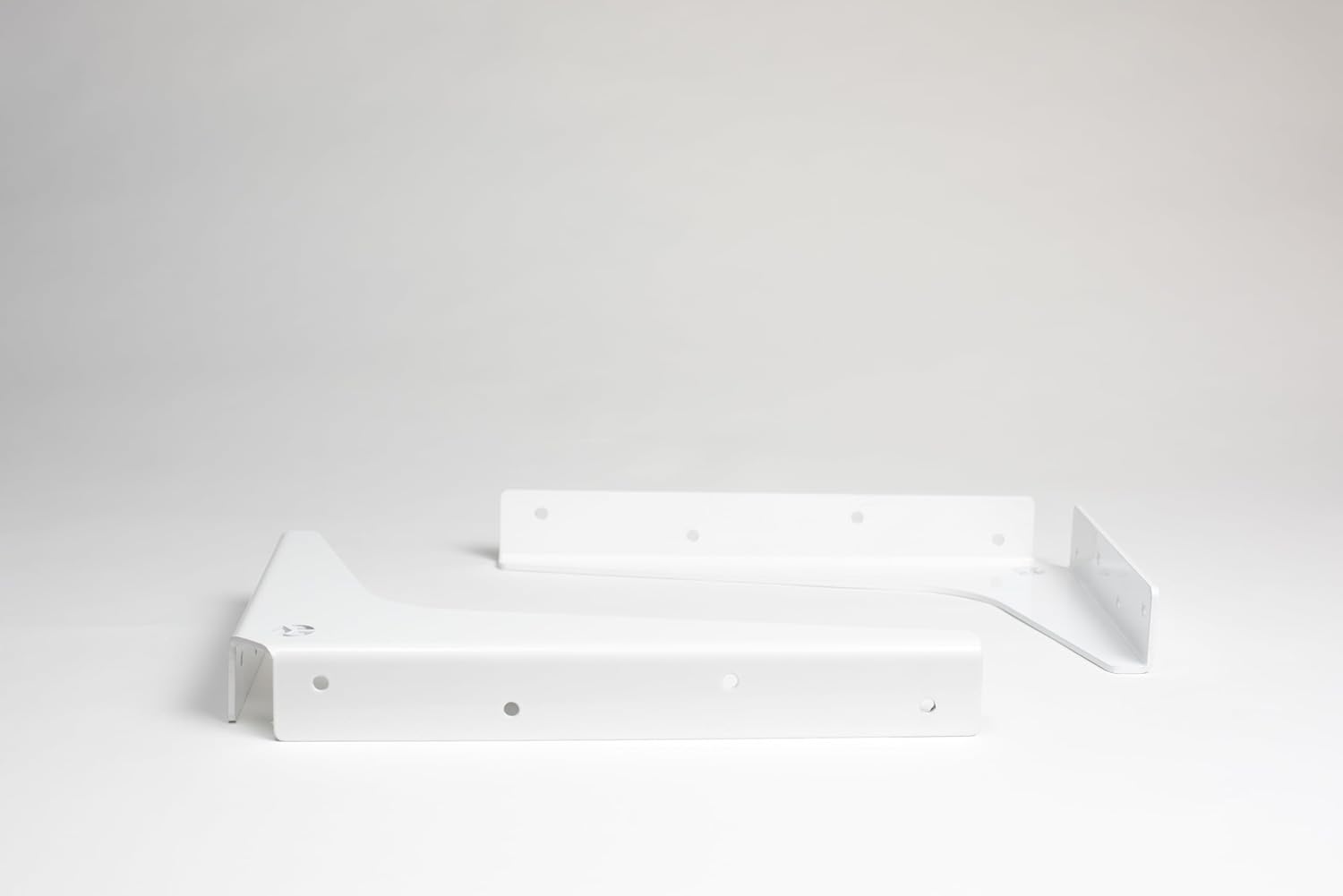 Heavy Duty Countertop Universal -Commercial Brackets - Industrial Support Brackets for Shelves, Desks, and Workstations,Perfect for Home, Office, and Retail Use. (White, 12"x18")