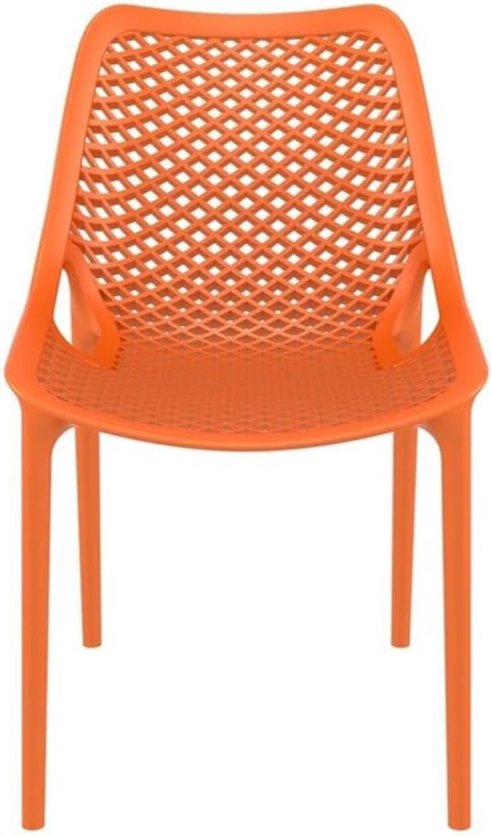 Compamia Air Outdoor Patio Dining Chair in Orange (Set of 2)