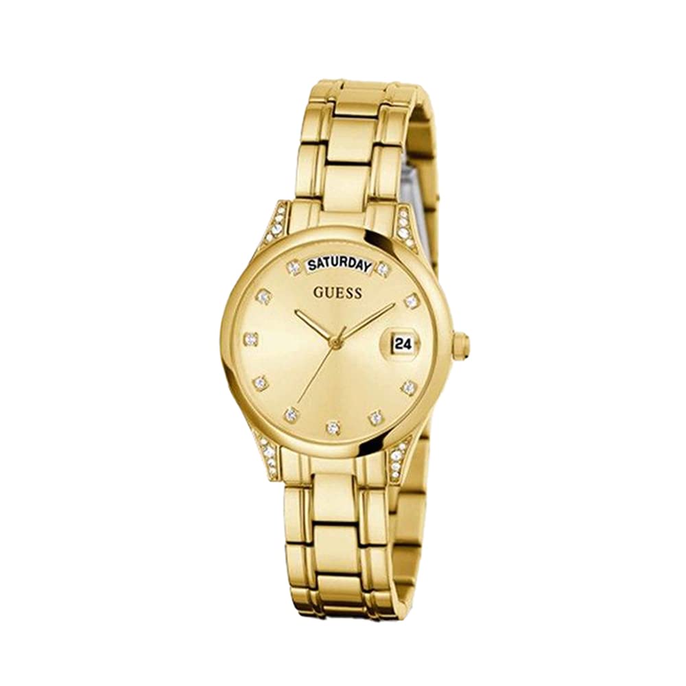 GUESS Stainless Steel Analog Gold Dial Women Watch-Gw0385L2, Gold Band (B09JJLR7BB) Amazon Price History, Amazon Price Tracker