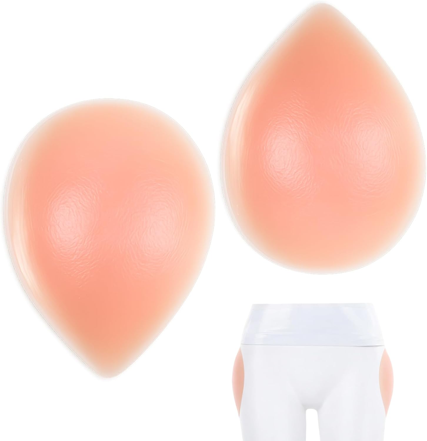 2 PCS Hip Dip Pads, Silicone Hip Pads for Women Shapewear, Reusable Self-Adhesive Butt Pad Enhancer, Invisible ＆ Traceless, Create an Hourglass Figure Yellow