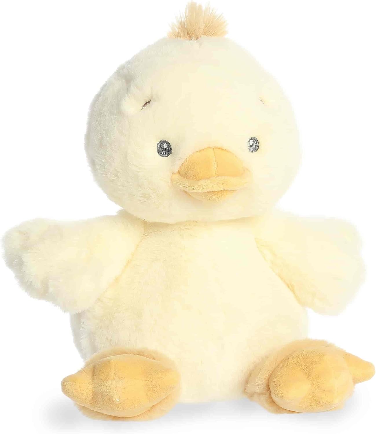 Aurora® Adorable Dew Drop™ Demi Duckling Baby Stuffed Animal - Crinkle Friends for Sensory Delight - for Parents, Caregivers, and Baby Showers - Yellow 12.5 Inches