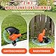 Traumheim 20V Rasentrimmer mit Akku, 30CM 2-IN-1 Rasenkantenschneider, Automatik Fadennachführung Akku Rasentrimmer mit 6 Fadenspulen/2*2,0Ah Akkus/Ladegerät, 90° Drehbarem Trimmerkopf, für Hof/Garten