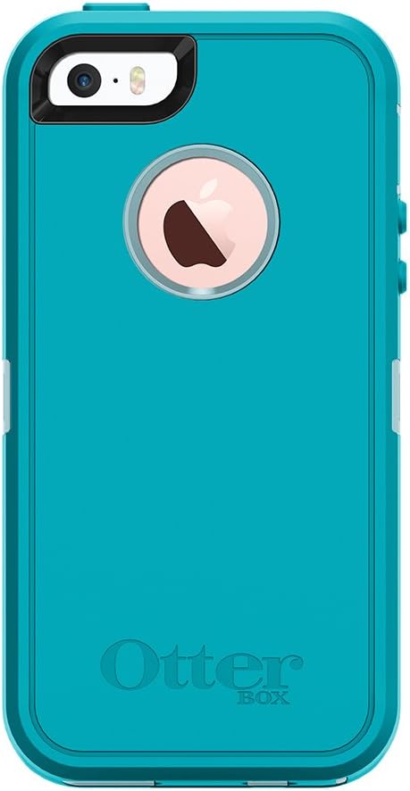OTTERBOX DEFENDER SERIES for iPhone SE (1st gen - 2016) and iPhone 5/5s - Frustration FRĒe Packaging - MORNING MIST (BAHAMA BLUE/LIGHT TEAL)