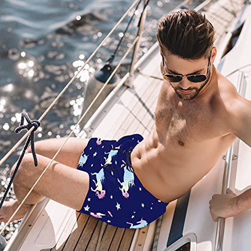 Short de bain homme 2 poches doublure maille séchage rapide bleu - 2
