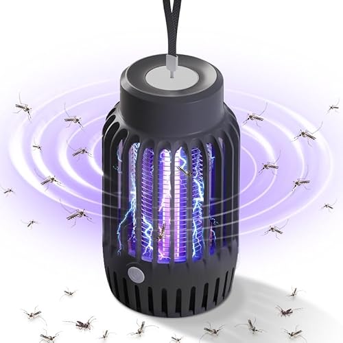 Mosquito Killer Lamp, Bug Zapper Insect Killer Fly Repellent Electric with Night Light, Powerful Mosquito Repellent Pest Control Traps for Indoor and Outdoor