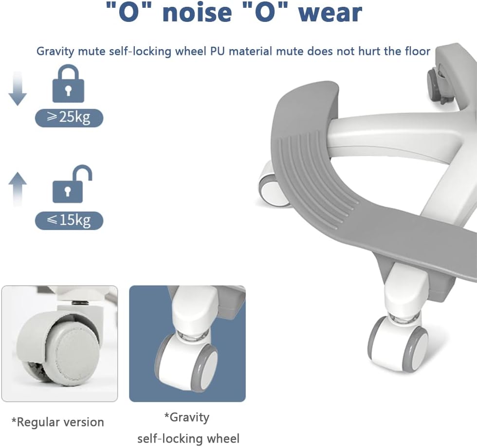 Adjustable Lifting Children's Learning Seat, Correcting Posture Ergonomics to Protect Children's Posture Chair, Stowed Pedals, Mechanical Lifting, Backrest, Home Desks, Writing Chairs,Pink