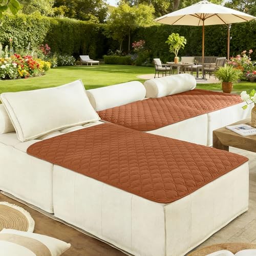 Image of gogobunny 100% Double-Sided Waterproof Dog Bed Cover Pet Blanket Sofa Couch Furniture Protector for Puppy Large Dog Cat, Reversible (40x50 Inch (Pack of 1), Dark Pumpkin /Light Pumpkin)