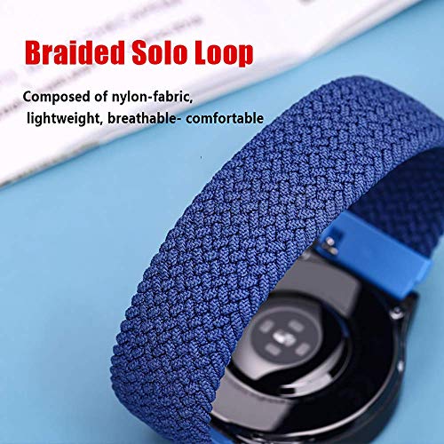 Leishouer Gevlochten Solo Loop band Compatibel Voor Samsung Galaxy horloge 3 45mm/46mm/Gear S3 Armband Voor Huawei… - Image 4
