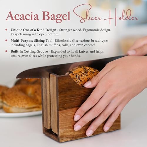 Porte-bagel de cuisine élégant grand format pour buffet - 5