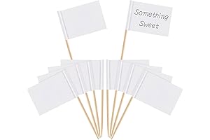 Blank Toothpick Flags for Epicurean Delights