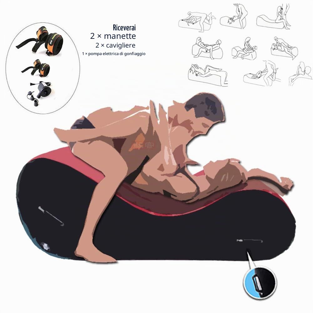 Divano sessuale gonfiabile per gli amanti del sesso Aiuto alla posizione sessuale Divano magico Sex Lounge Cuscino portatile Cuscino multifunzionale Mobili BDSM Prodotti erotici Giocattoli per adulti