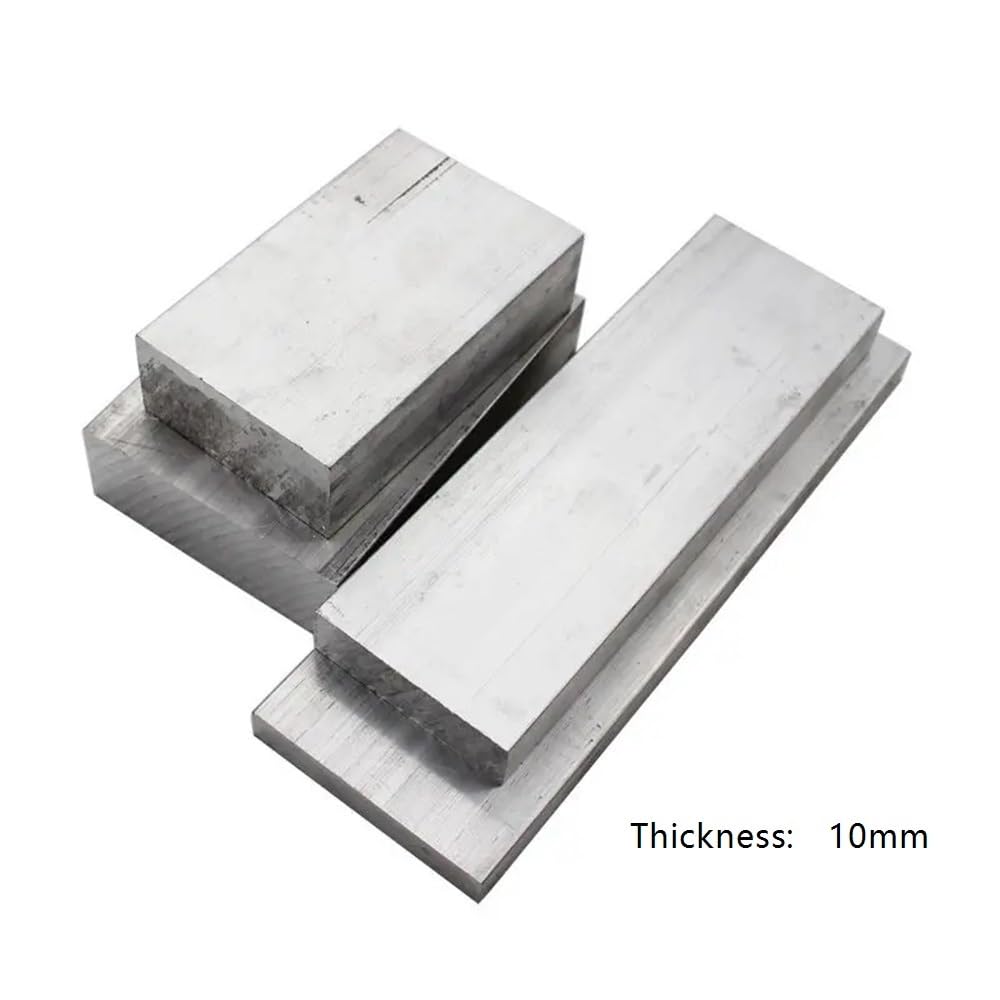 Lamiera piatta in alluminio 6061 ad alta resistenza - Spessore 10 mm, lunghezza 100-1000 mm - Piastra resistente 1 pz.(500X10X45mm)